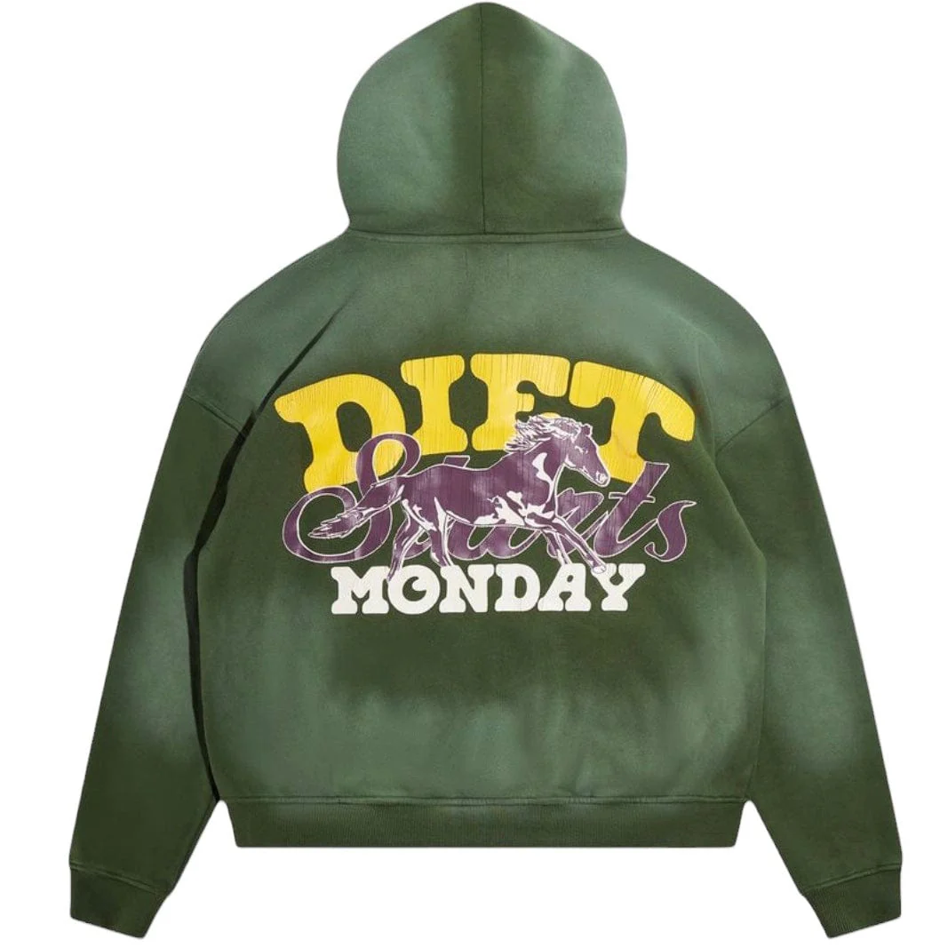 Diet Starts Monday Fleece Stable Hoodie (Hunter) DSM-HOL24-065 - Image 2