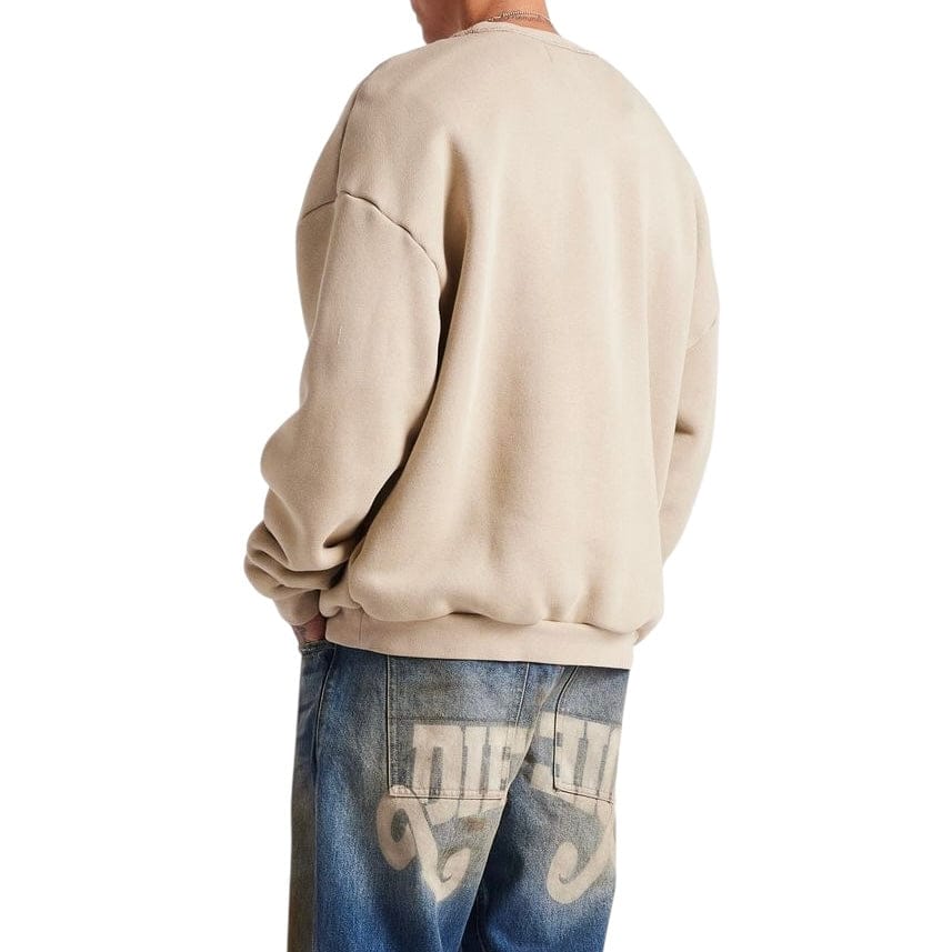 Diet Starts Monday Jumbo Crewneck Sweatshirt (Taupe) - Image 4