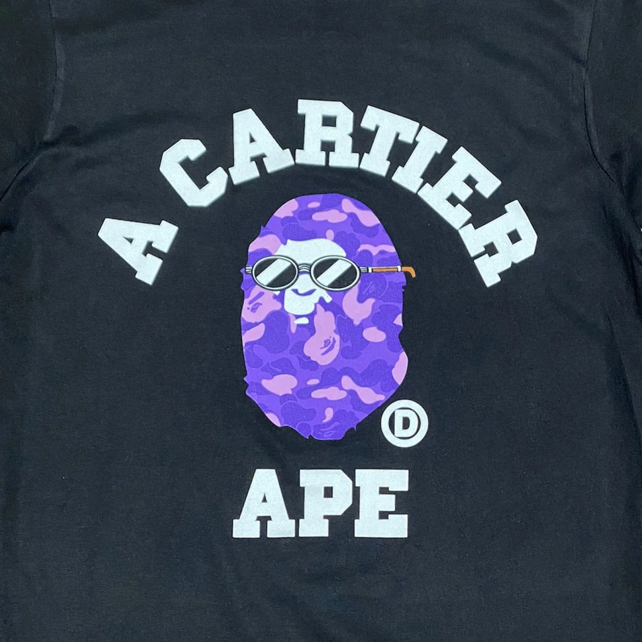 Dirt Label Cartier Ape T Shirt (Black/Purple) - Image 2