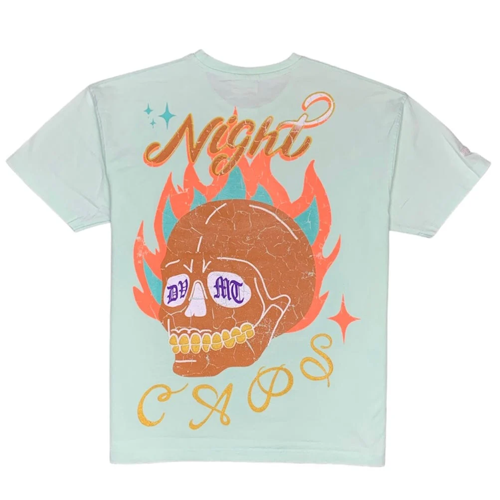 Dvmt Night Caps Oversized Acid Wash Tee (Light Mint) 741-172 - Image 2