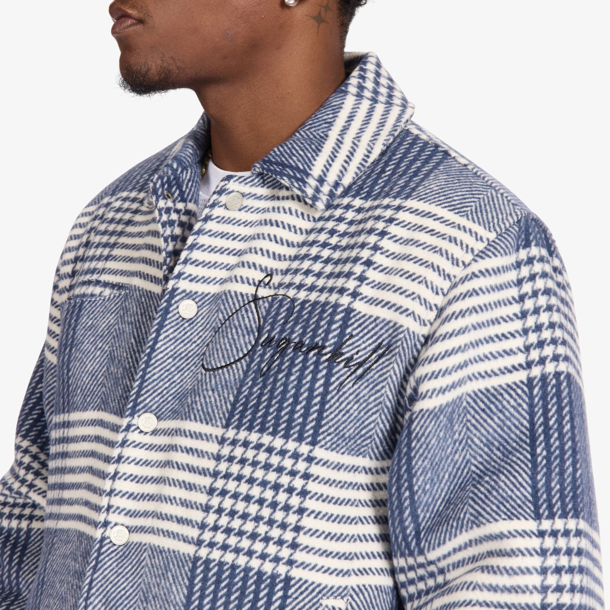 "Eastwood" Jacket (blue plaid) - Image 4