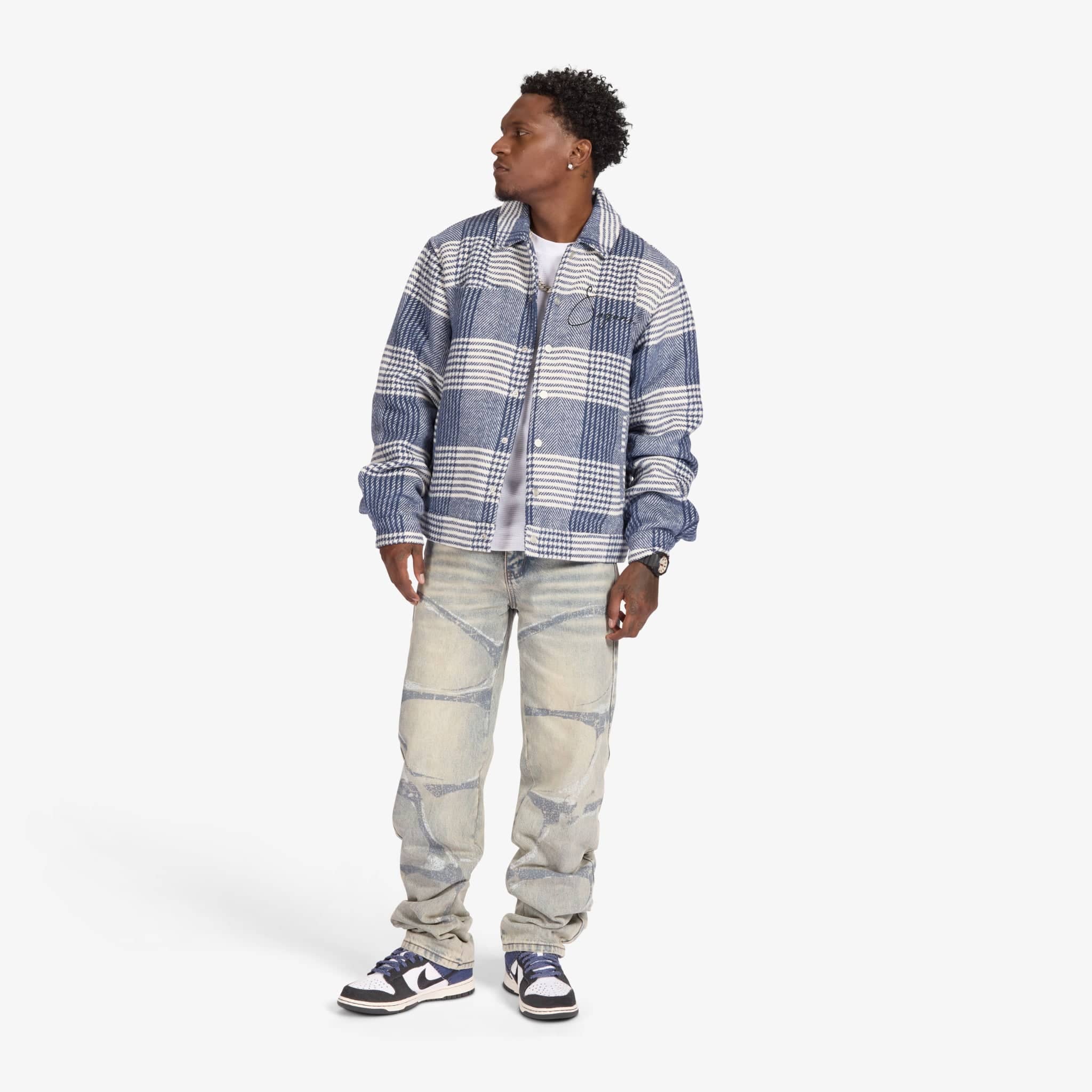 "Eastwood" Jacket (blue plaid) - Image 6