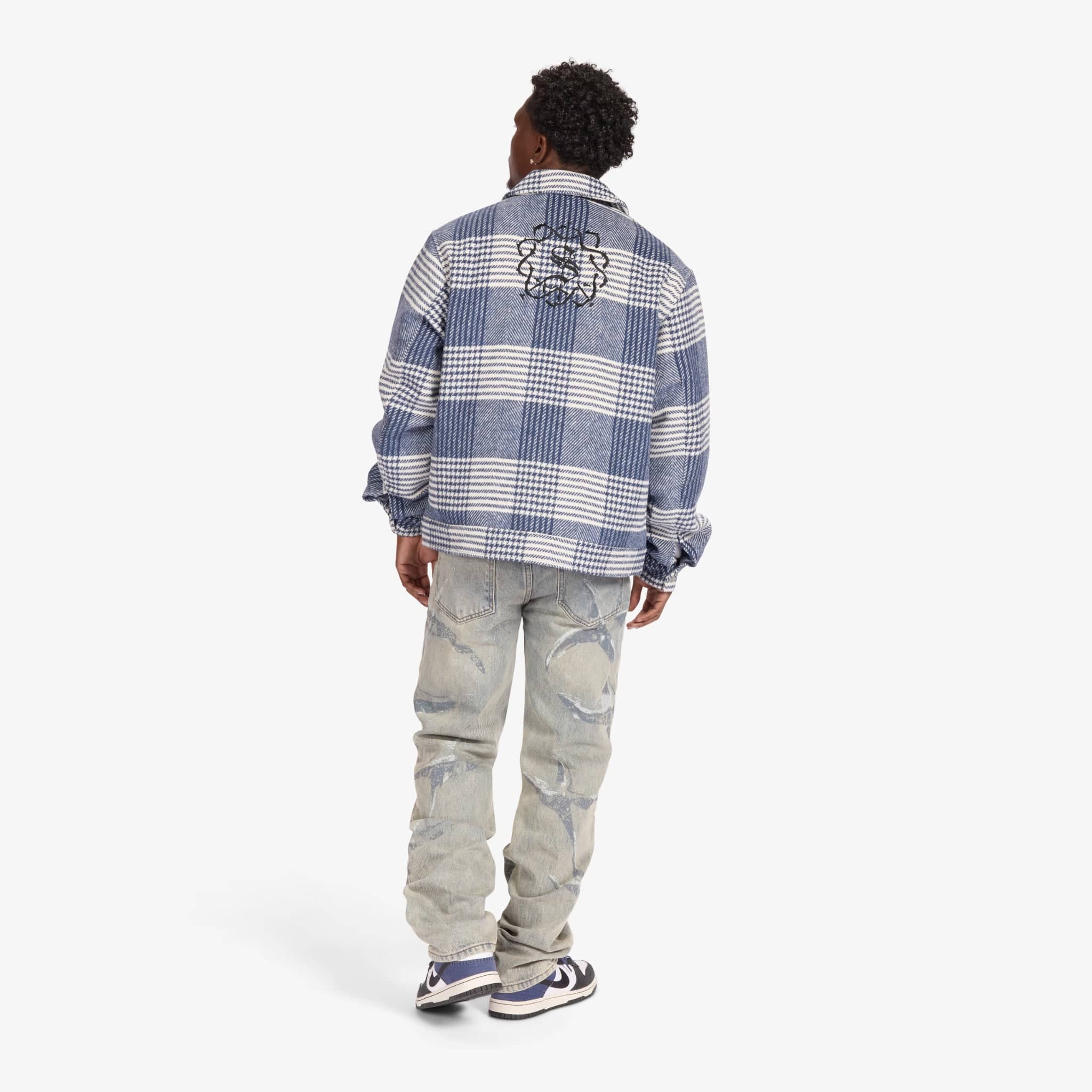 "Eastwood" Jacket (blue plaid) - Image 7