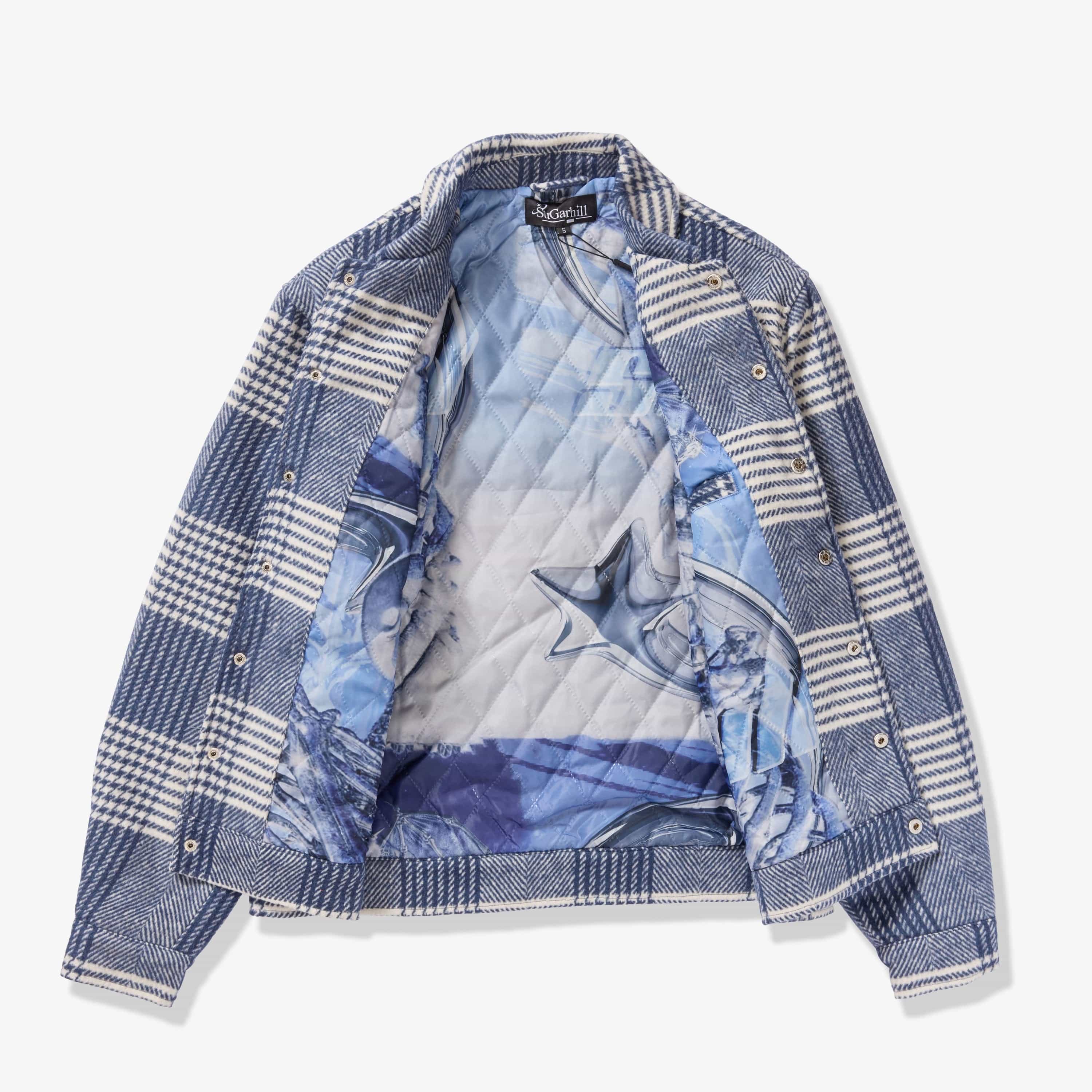 "Eastwood" Jacket (blue plaid) - Image 9