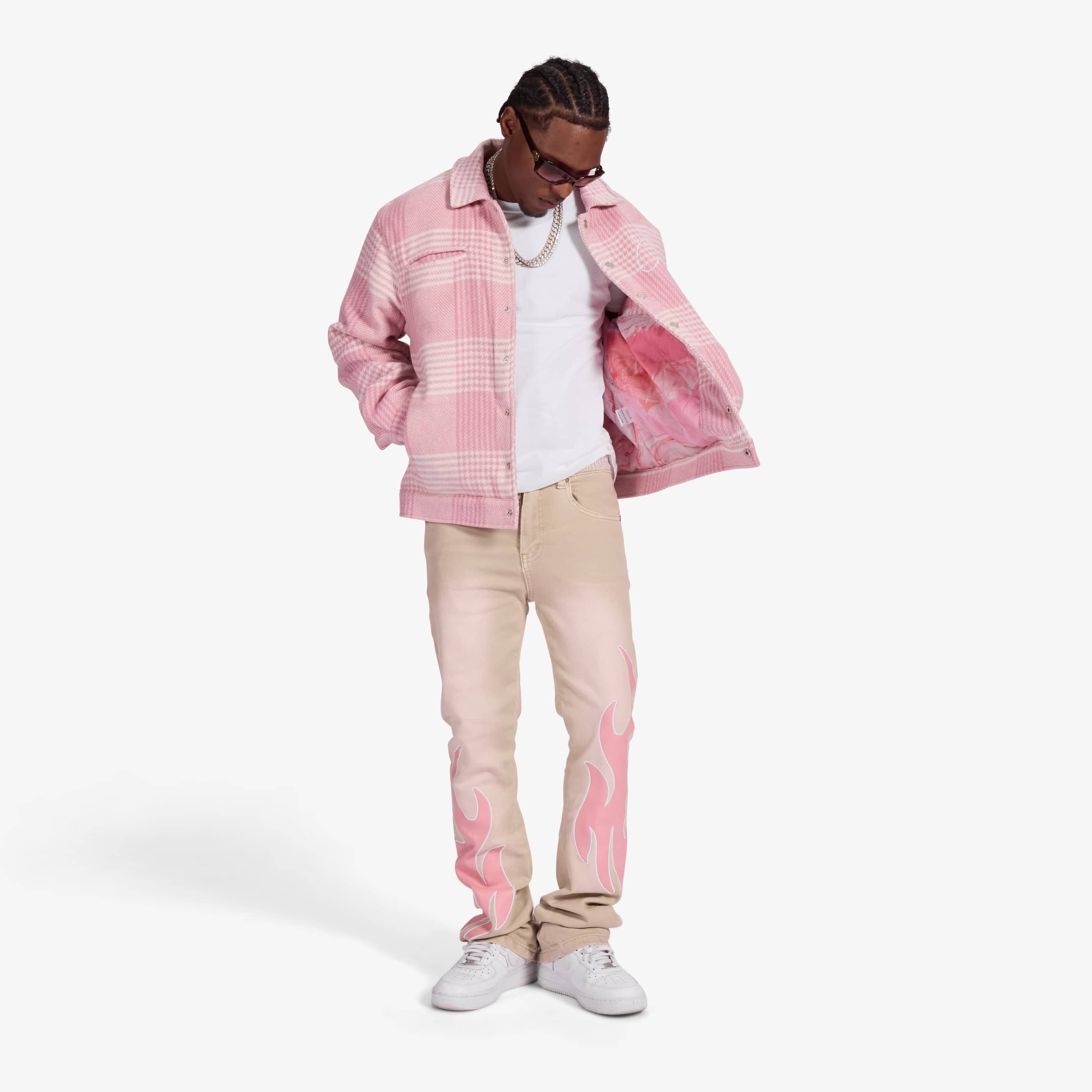 "Eastwood" Jacket (pink plaid) - Image 7