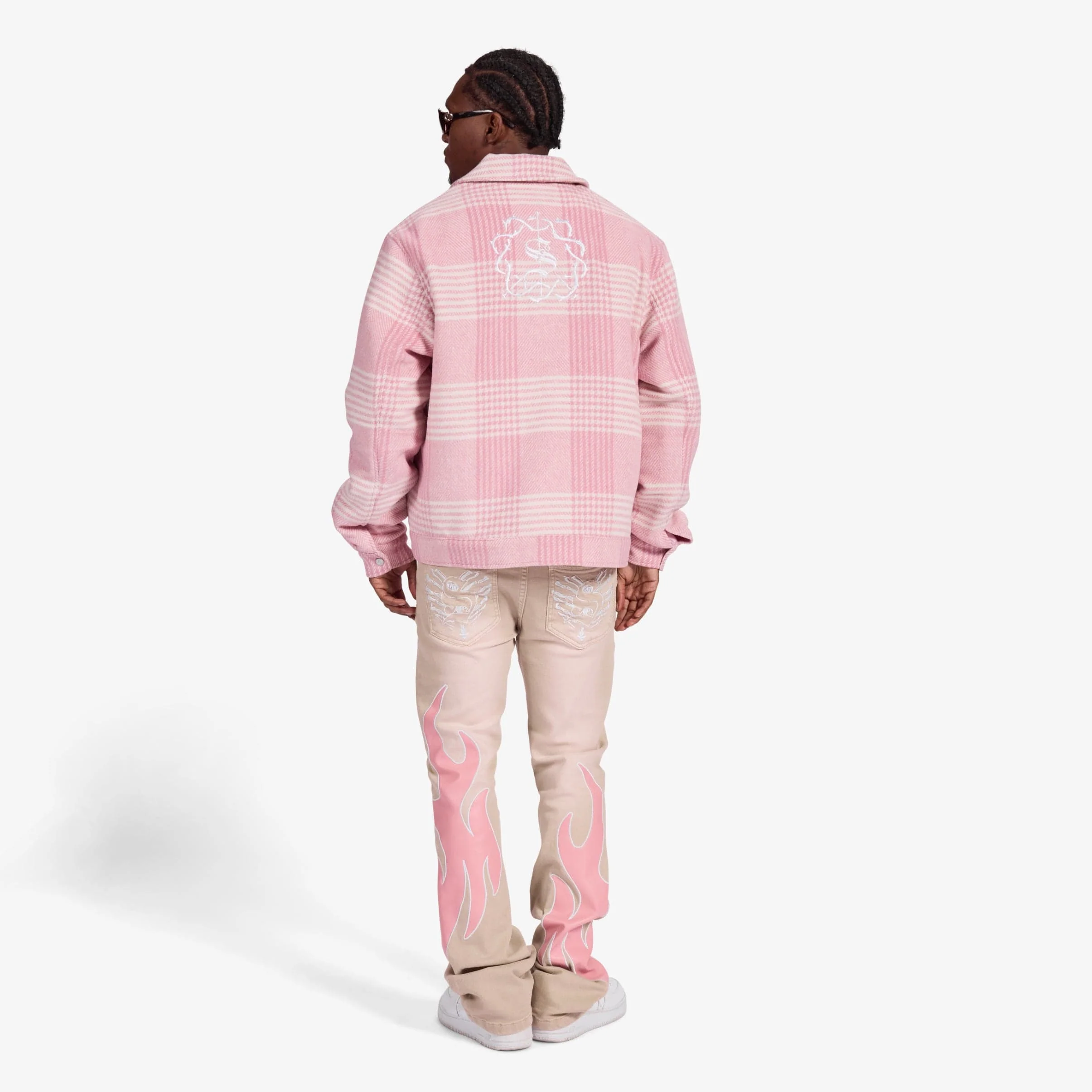 "Eastwood" Jacket (pink plaid) - Image 8