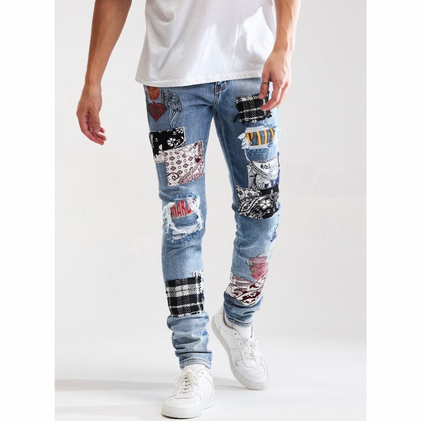 Embellish Arcadia Denim (Blue Patchwork) EMBSUM121-105 - Image 4