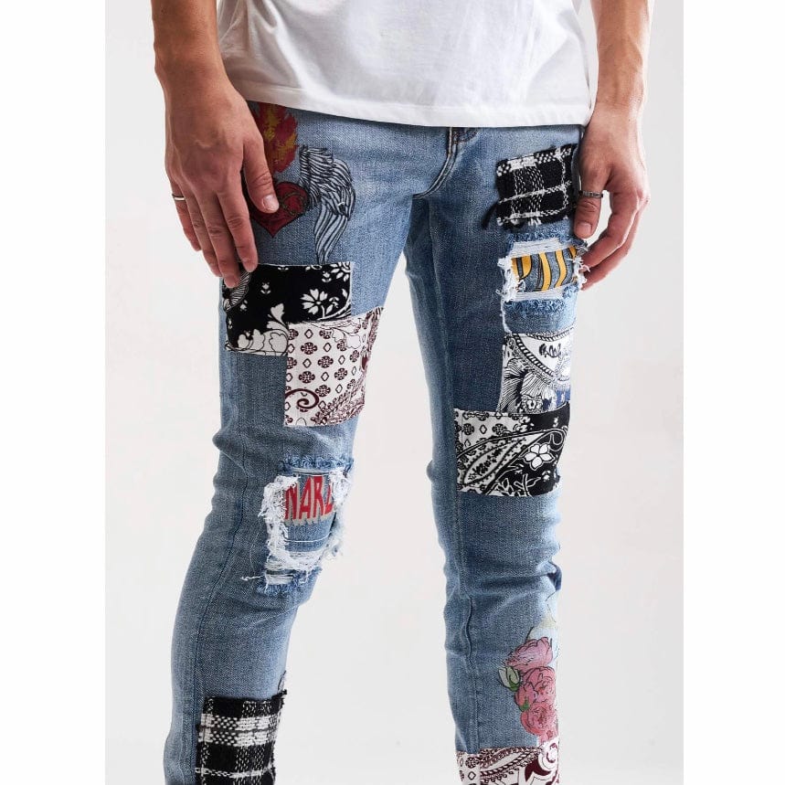 Embellish Arcadia Denim (Blue Patchwork) EMBSUM121-105 - Image 6