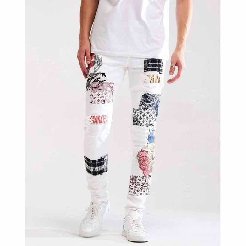 Embellish Arcadia Denim (White Patchwork) EMBSUM121-106 - Image 3