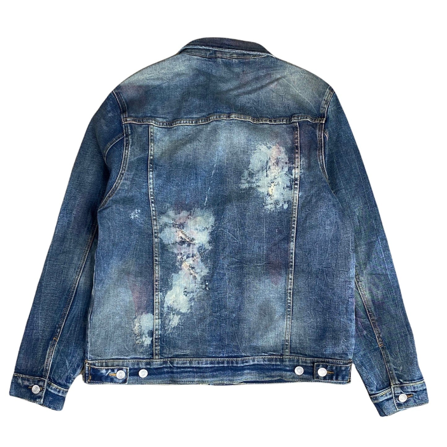 Embellish Color Splatter Denim Jacket - EMBSP120-209 - Image 2