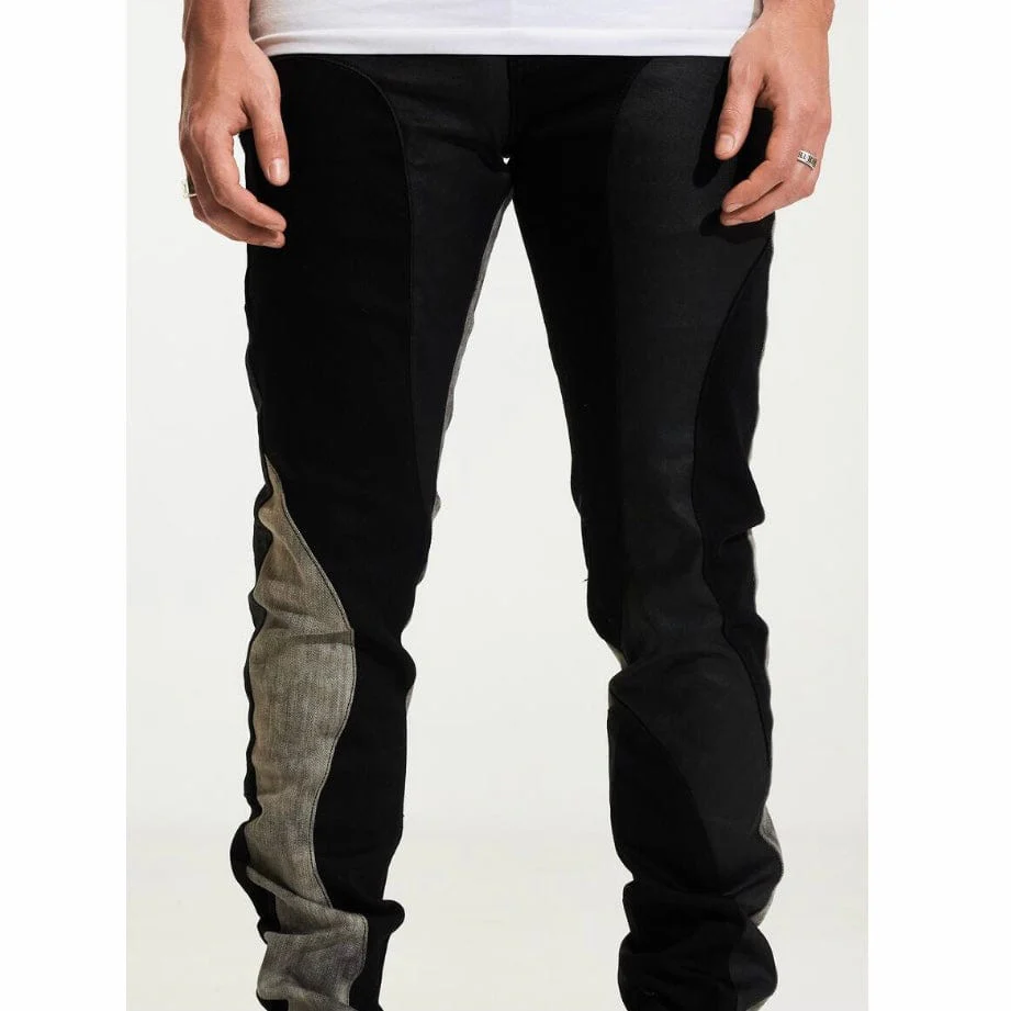 Embellish Notch Denim (Black) EMBH22-208 - Image 2