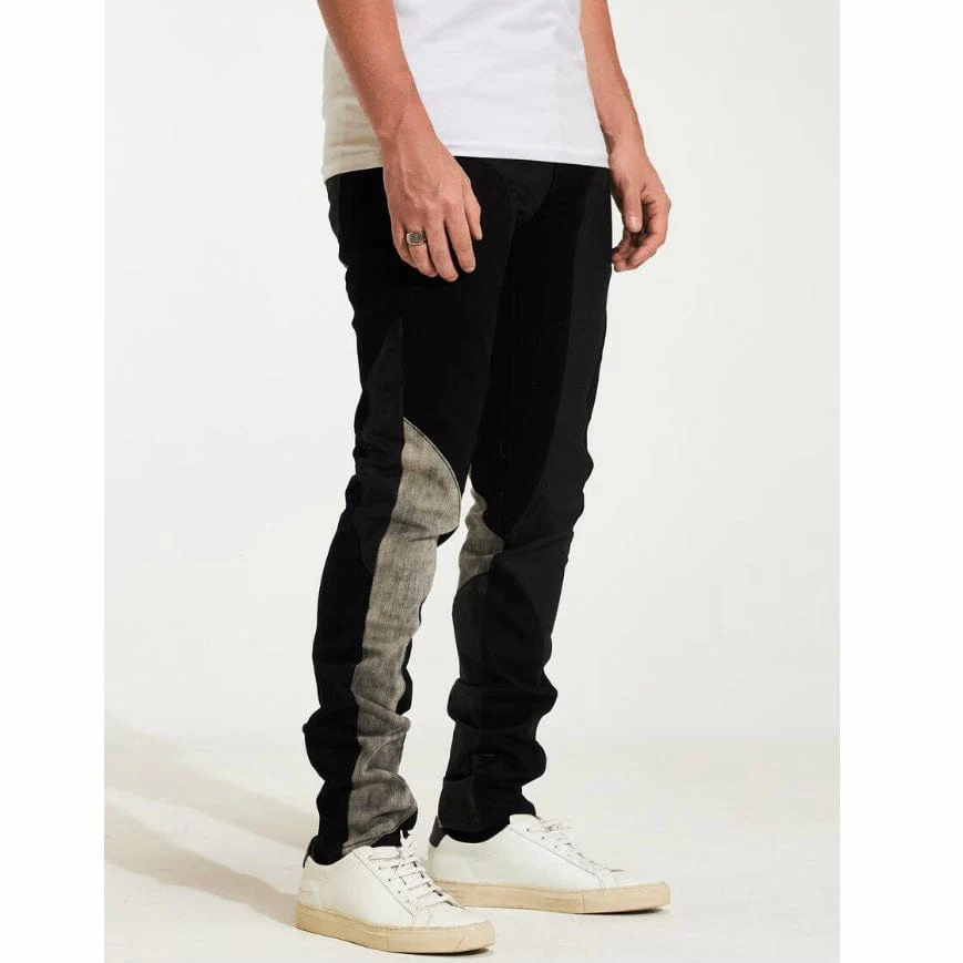 Embellish Notch Denim (Black) EMBH22-208 - Image 3