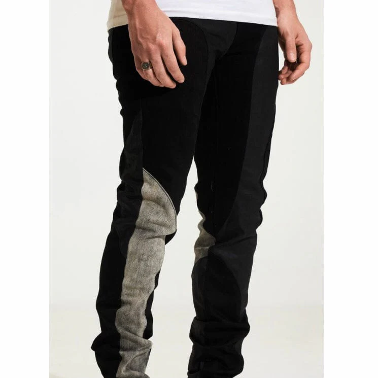 Embellish Notch Denim (Black) EMBH22-208 - Image 4