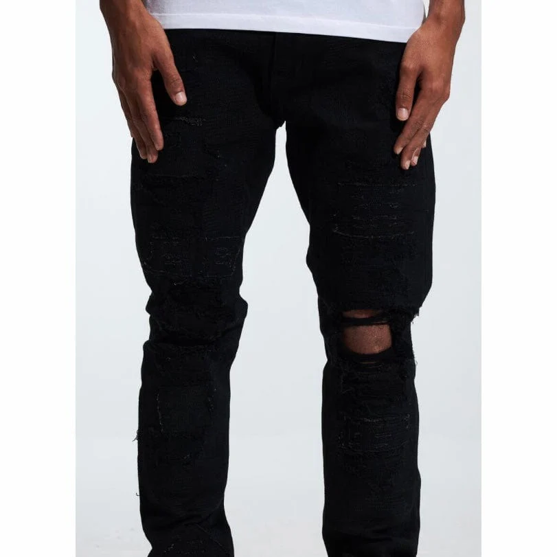 Embellish Palmwood Denim Jean (Black) EMBF222-18 - Image 2