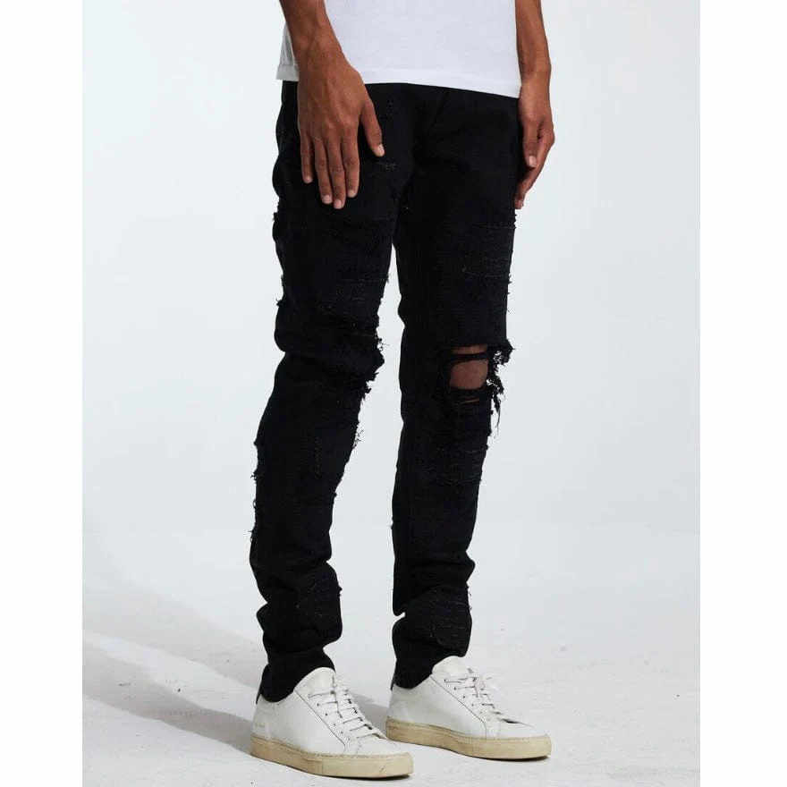 Embellish Palmwood Denim Jean (Black) EMBF222-18 - Image 3