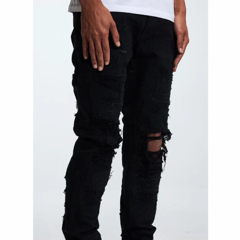 Embellish Palmwood Denim Jean (Black) EMBF222-18 - Image 4