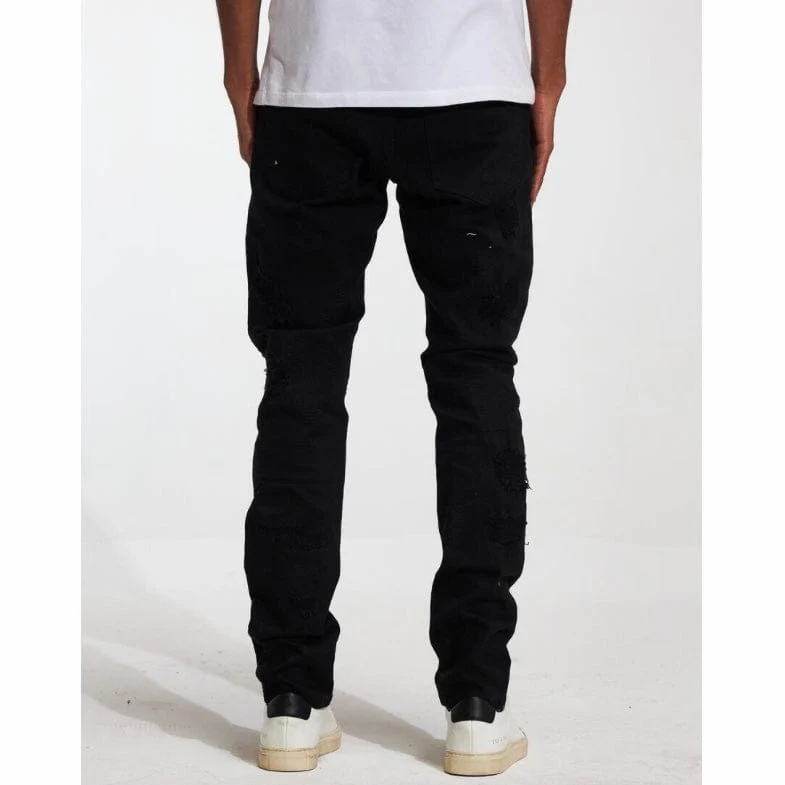 Embellish Palmwood Denim Jean (Black) EMBF222-18 - Image 5