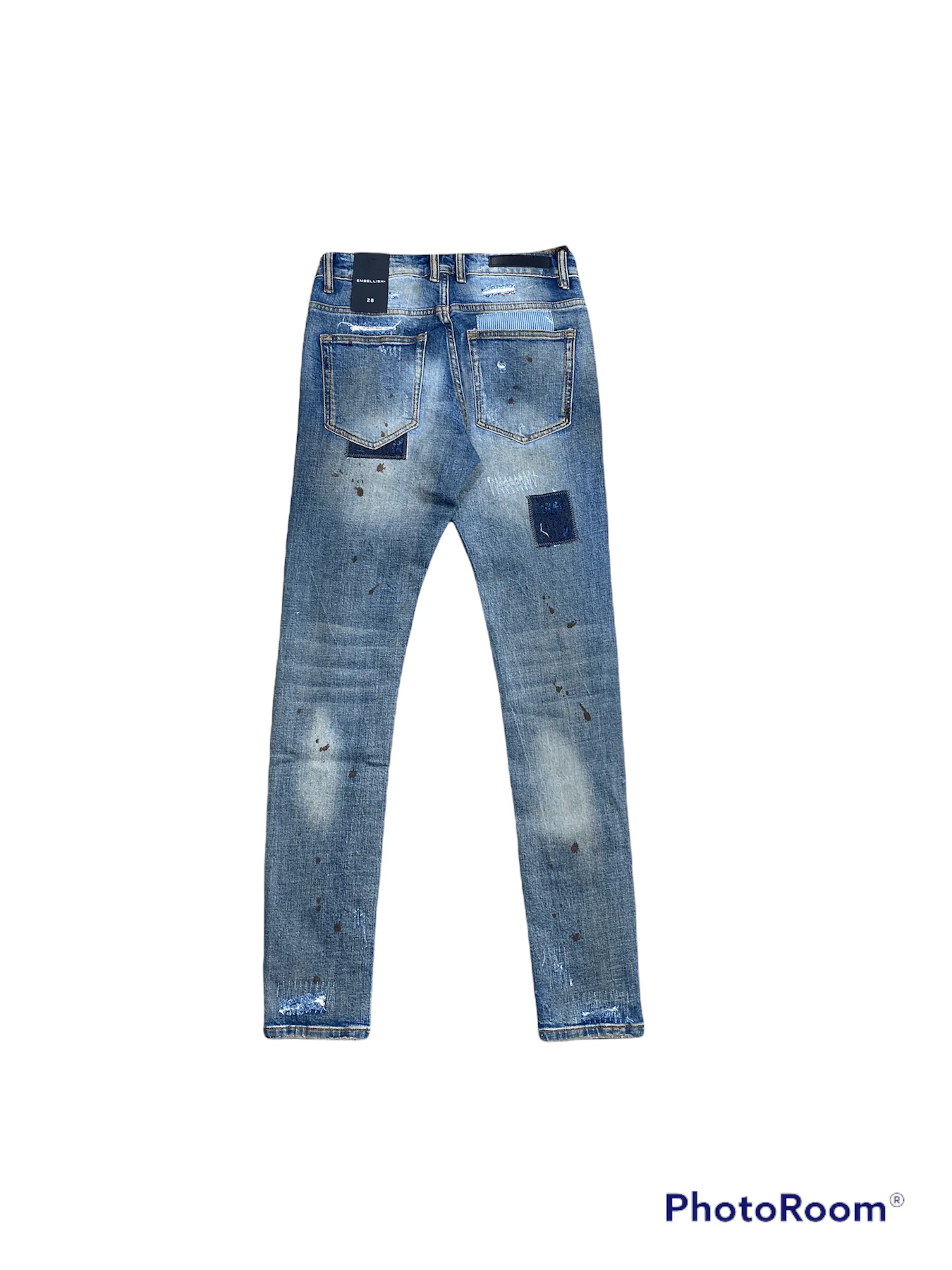 Embellish Silas Denim Jean (Blue Patchwork) EMBHOL21-1-18 - Image 3