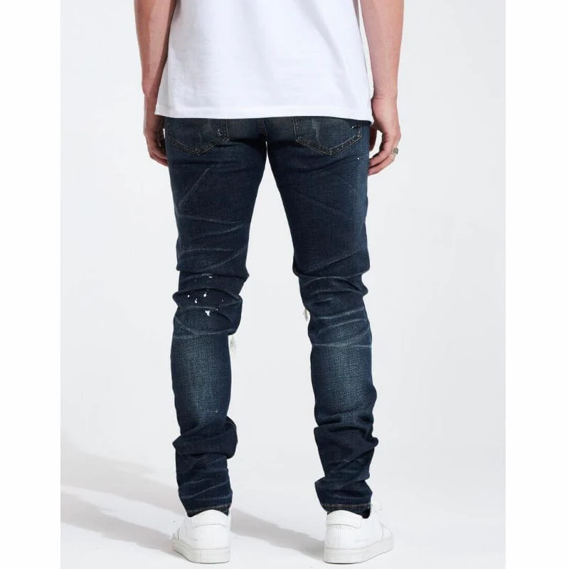 Embellish Slate Rip & Repair Denim (Medium Blue Wash) EMBHOL21-2-14 - Image 5