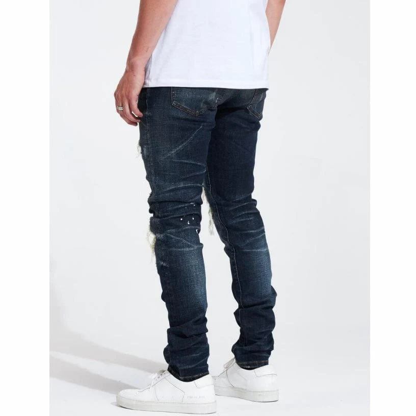Embellish Slate Rip & Repair Denim (Medium Blue Wash) EMBHOL21-2-14 - Image 6