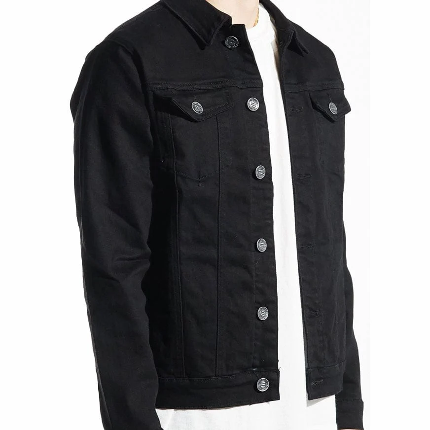 Embellish Spencer Denim Jacket (Black) EMBHOL21-1-32 - Image 3