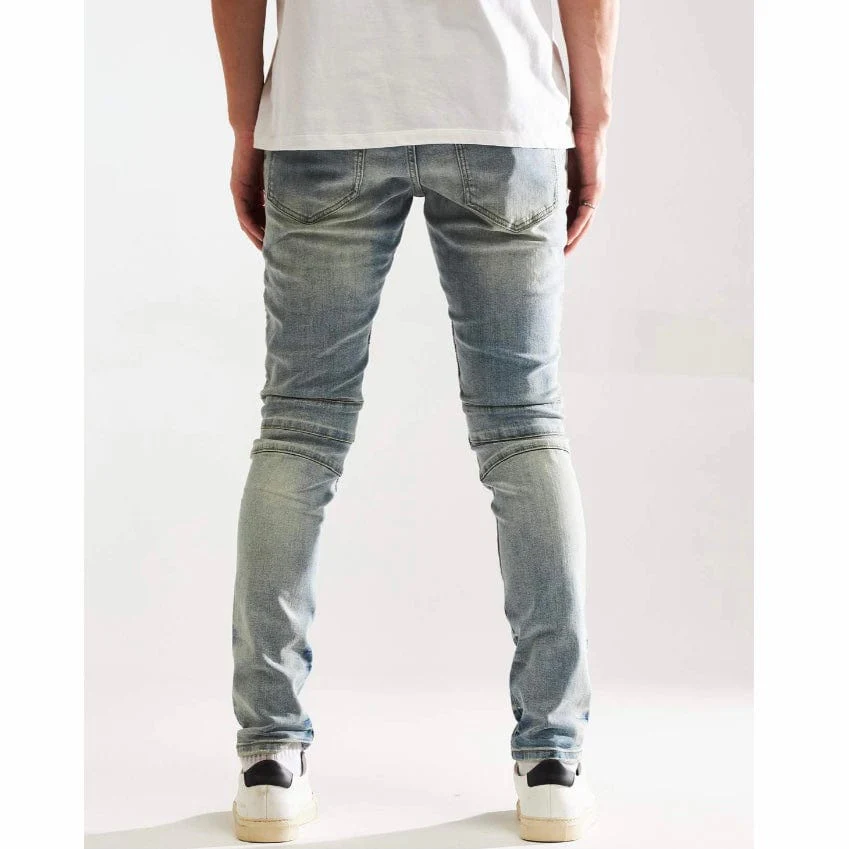 Embellish Stefan Biker Denim Jean (Blue) EMBF221-112 - Image 6