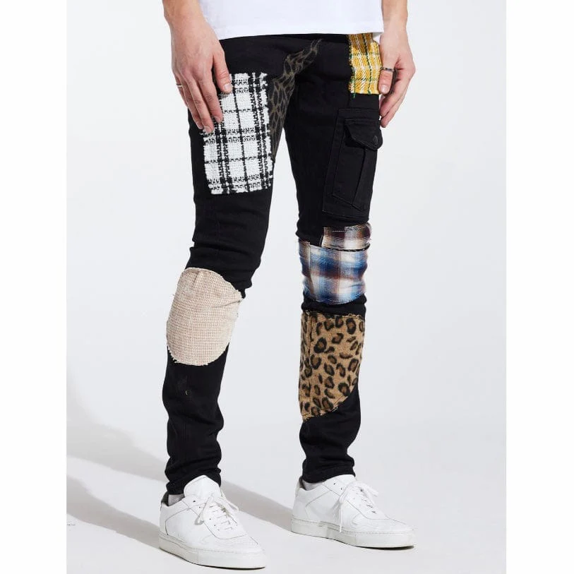Embellish Trey Cargo Denim Jeans (Black) EMBSP221-159 - Image 3