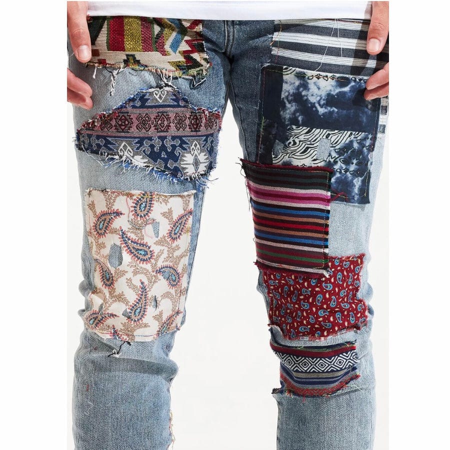 Embellish West Denim (Blue Patchwork) EMBSP122-101 - Image 2