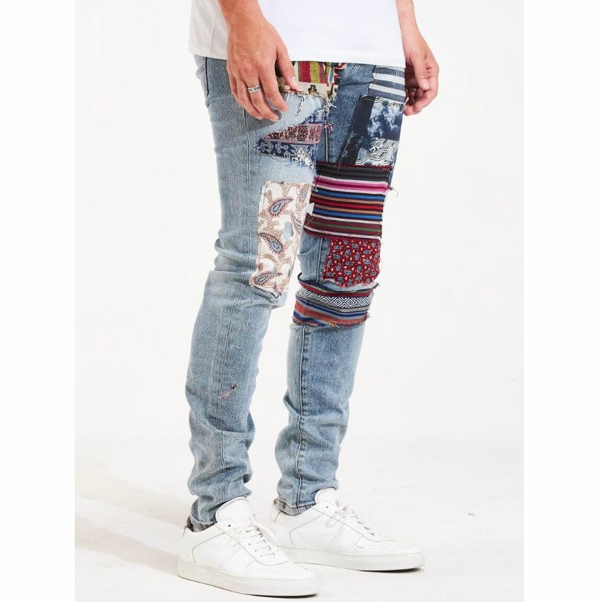 Embellish West Denim (Blue Patchwork) EMBSP122-101 - Image 3