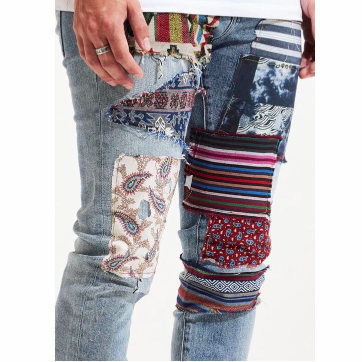 Embellish West Denim (Blue Patchwork) EMBSP122-101 - Image 4