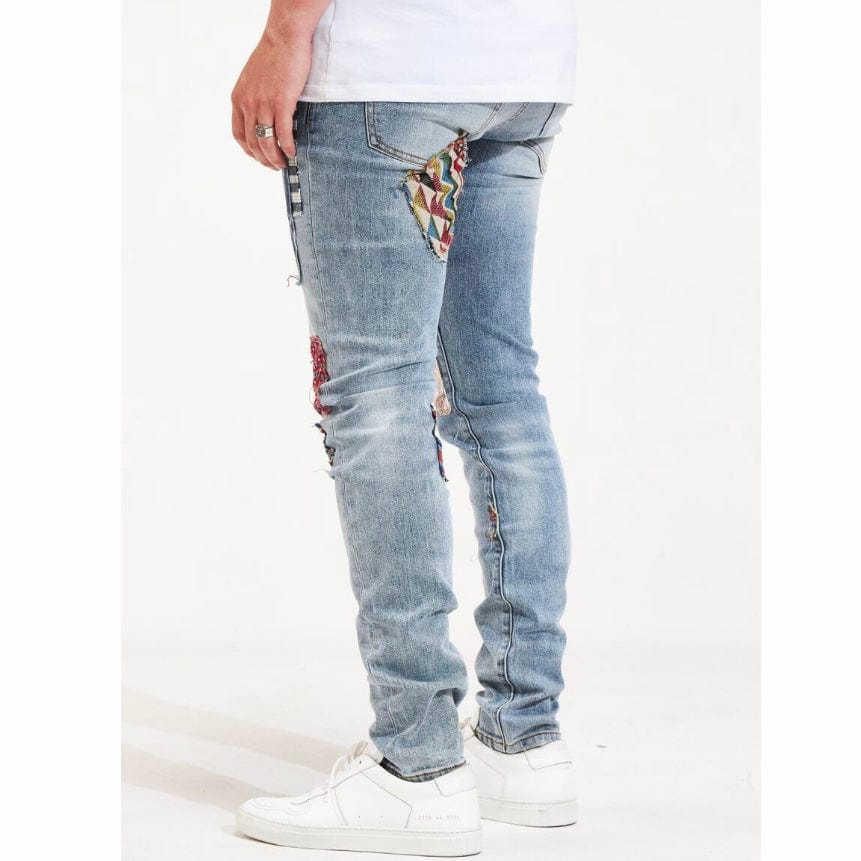 Embellish West Denim (Blue Patchwork) EMBSP122-101 - Image 5