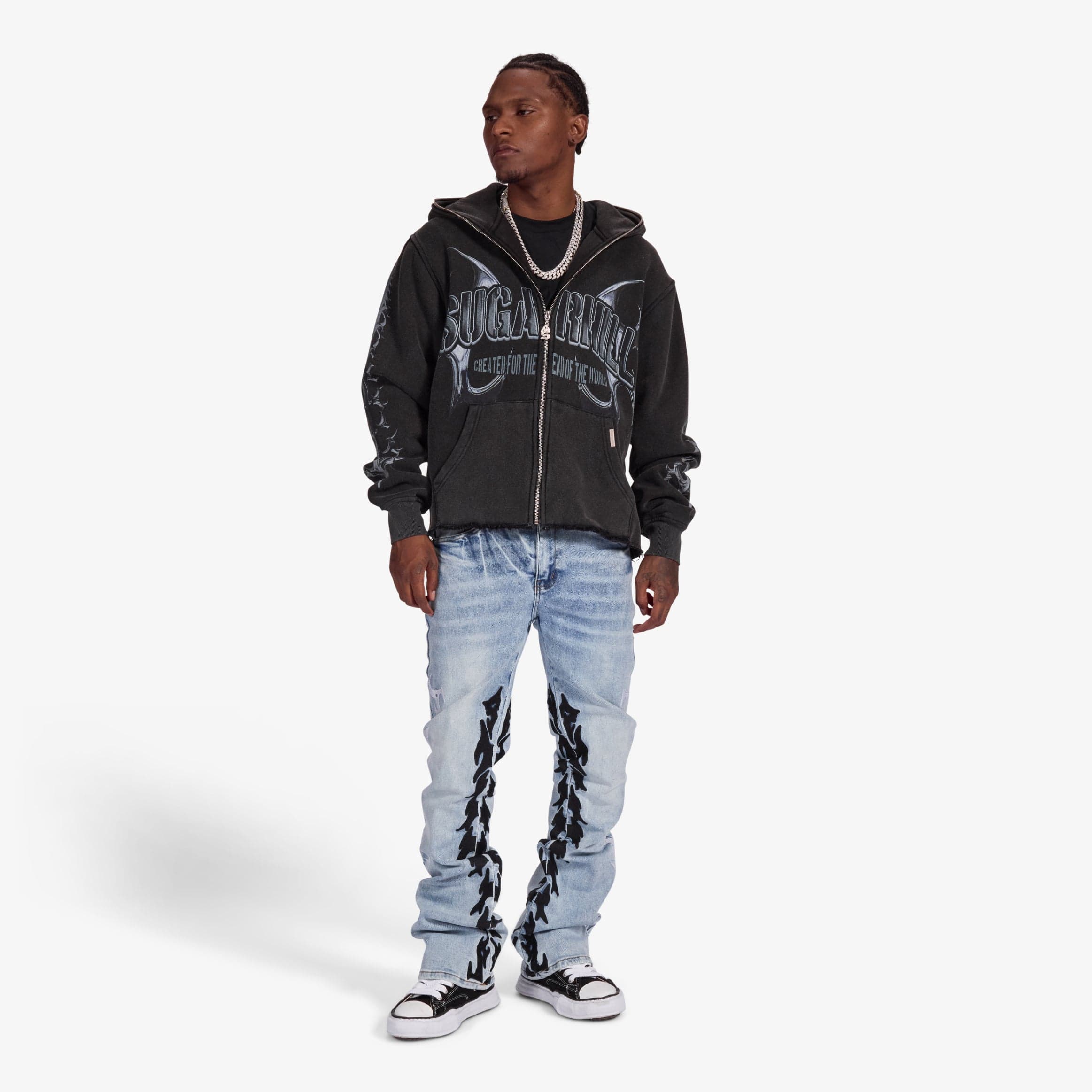 "End Of The World" Hoodie (black) - Image 3
