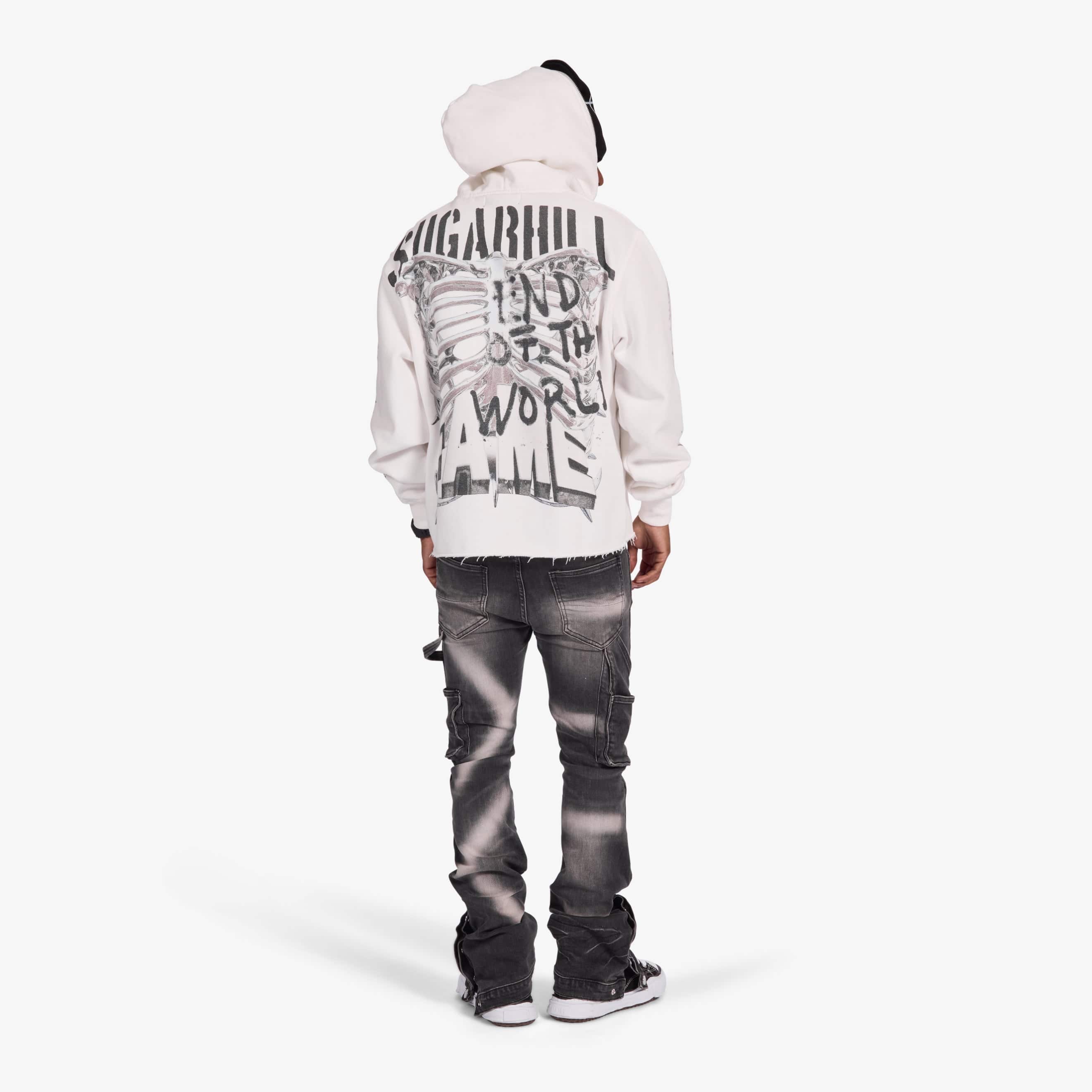 "End Of The World" Hoodie (white) - Image 8