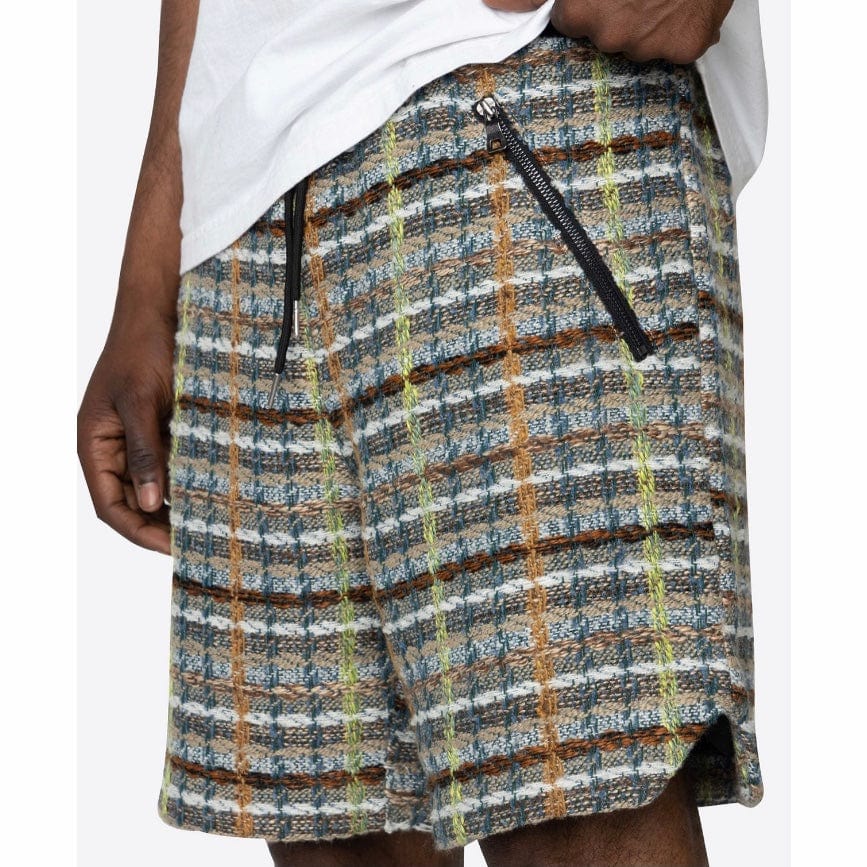 Eptm Tweed Trucker Shorts (Brown) EP10002 - Image 2