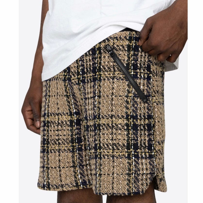 Eptm Tweed Trucker Shorts (Khaki) EP10004 - Image 2