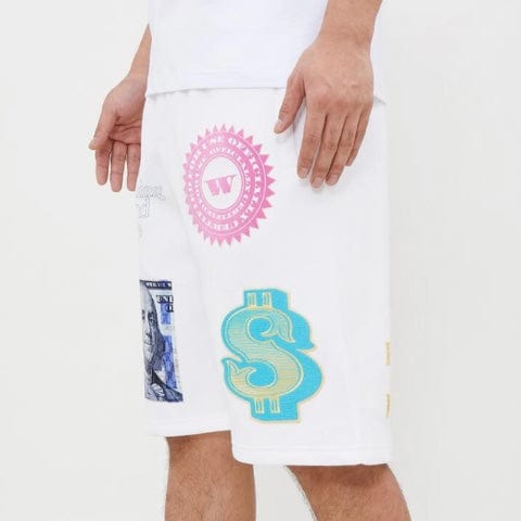 Eternity Bc/Ad Paid In Full Shorts (White) E3134034-WHT - Image 3