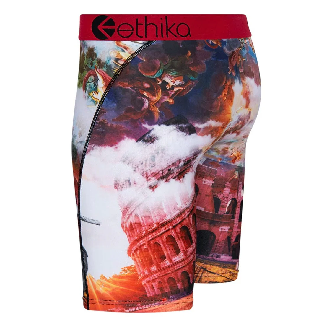 Ethika Rome Travel Underwear (Grey/Red) MLUS1878 - Image 2