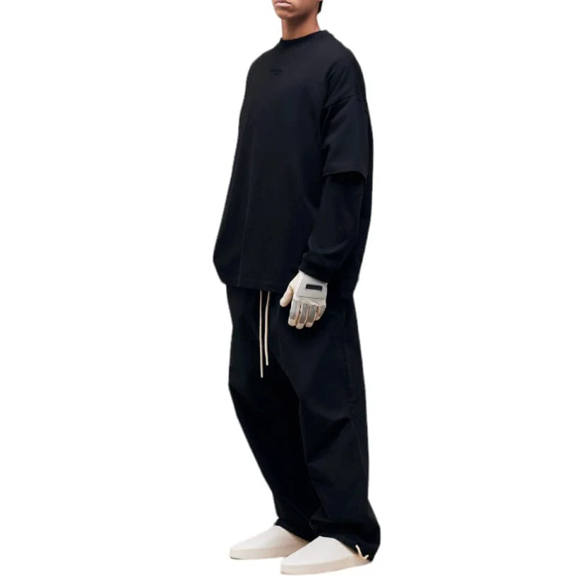 Fear Of God Essentials LS Core Tee (Jet Black) 125BT232010F - Image 5