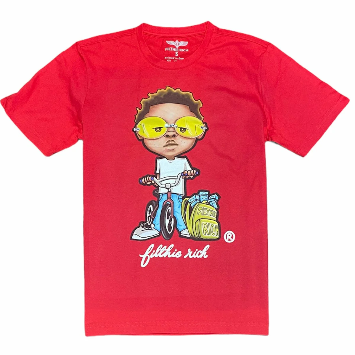 Filthie Rich Rider T Shirt (Red)
