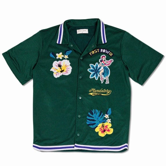 First Row Tropical Vacation Mesh Shirt (Green) FRH2106 - Image 6