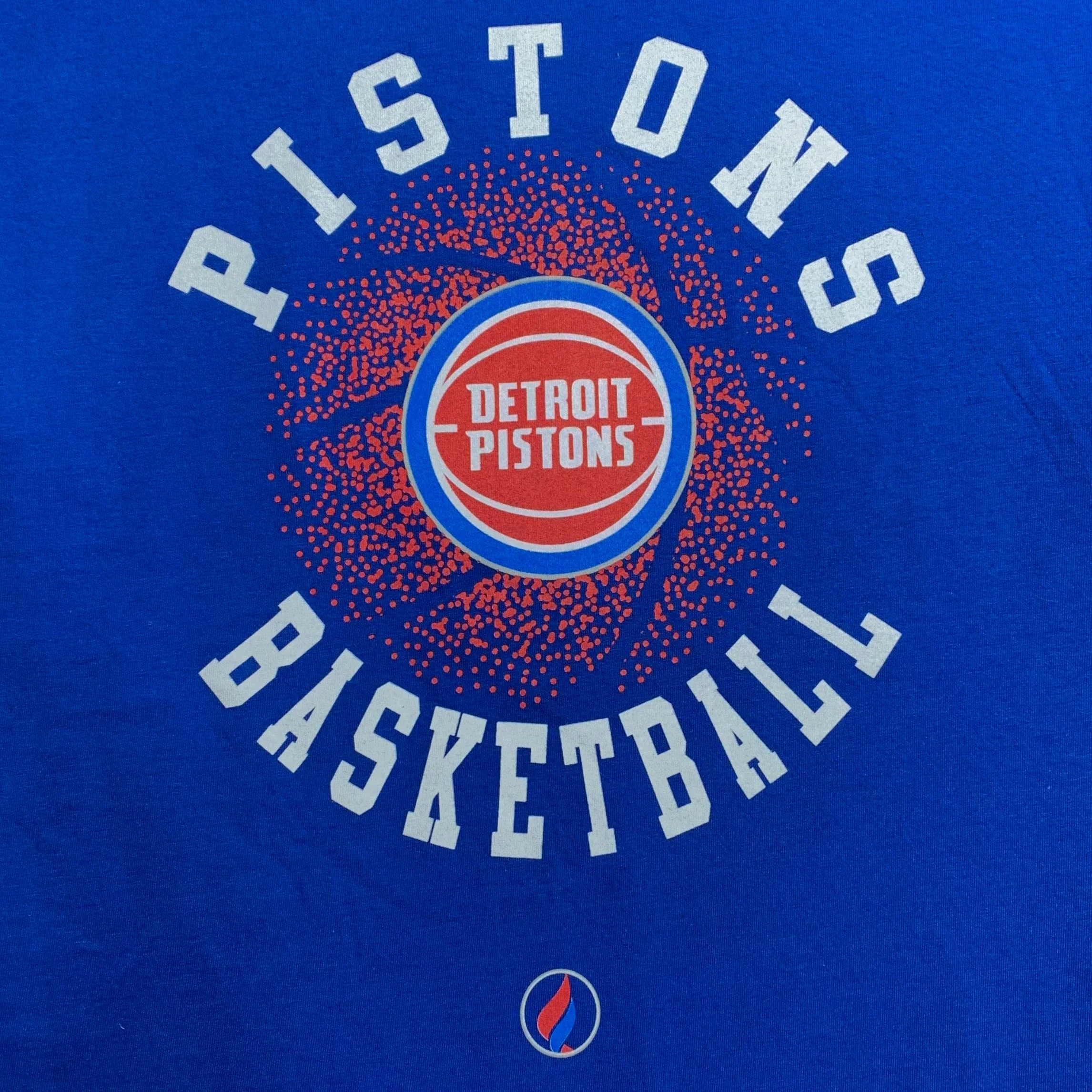 FISLL Piston's Basketball T-Shirt (Blue) - NBA1244BLU - Image 2