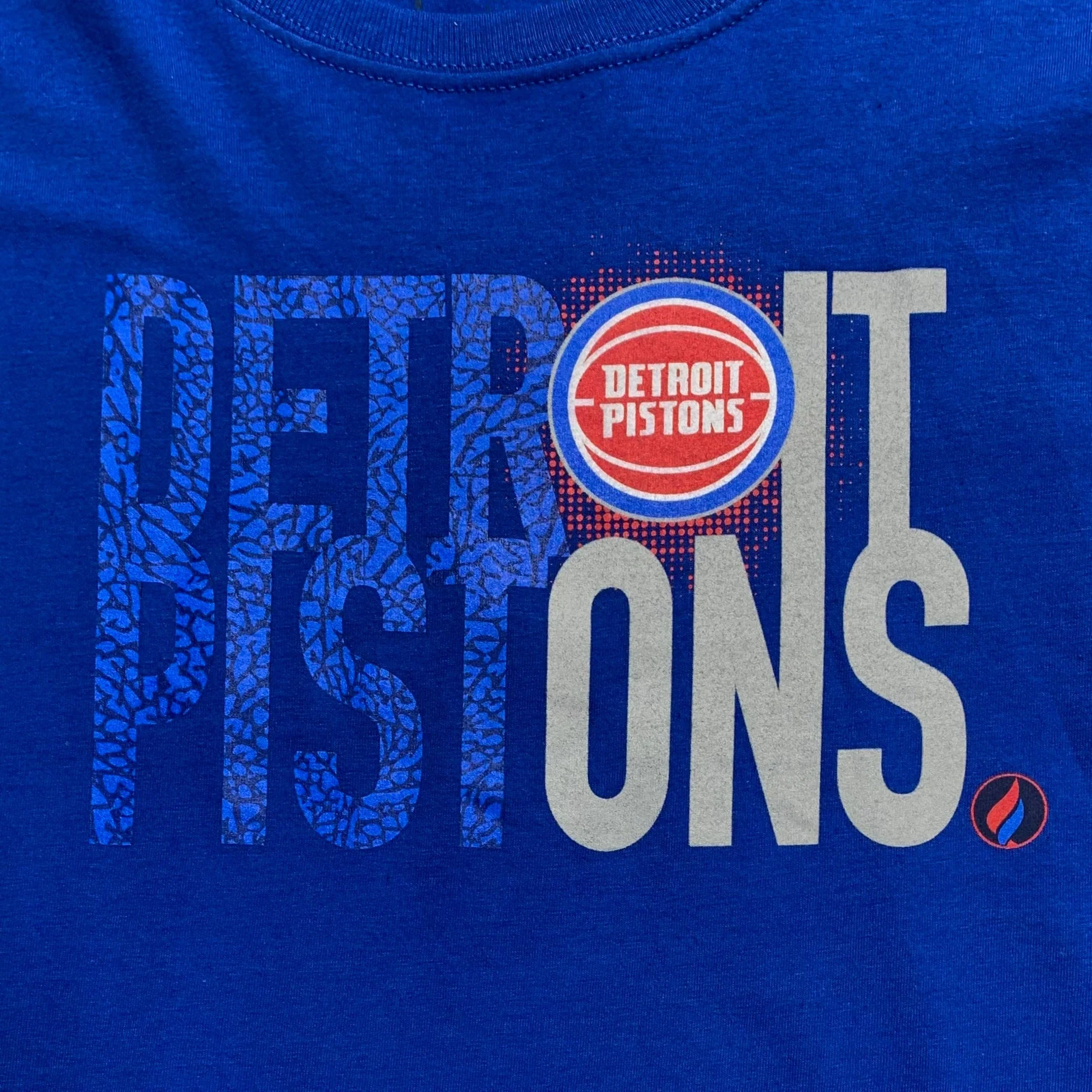 Fissl Detroit Piston's T-Shirt (Blue) - NBA1234BLU - Image 2