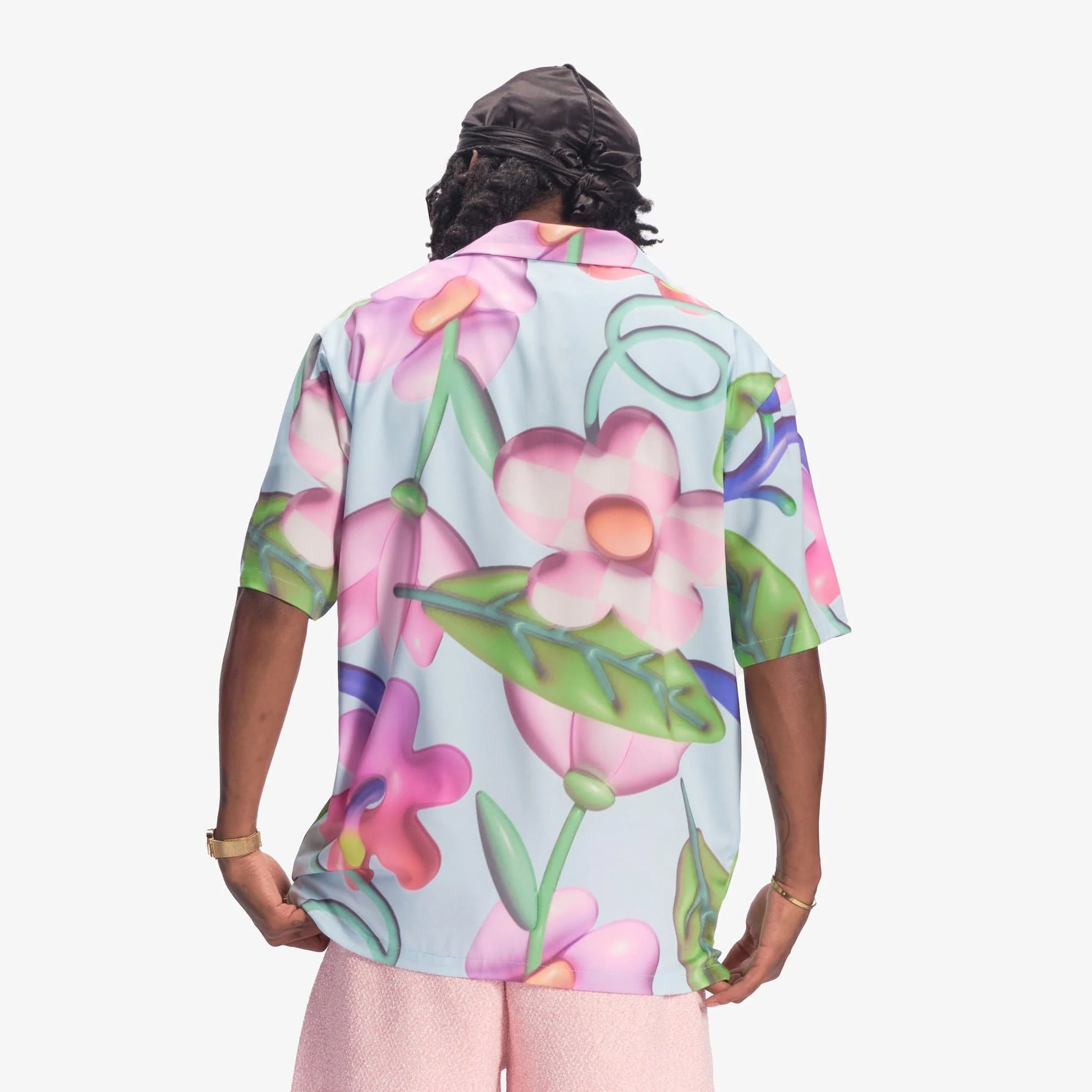 "Flora" Button-Up Shirt (baby blue) - Image 2