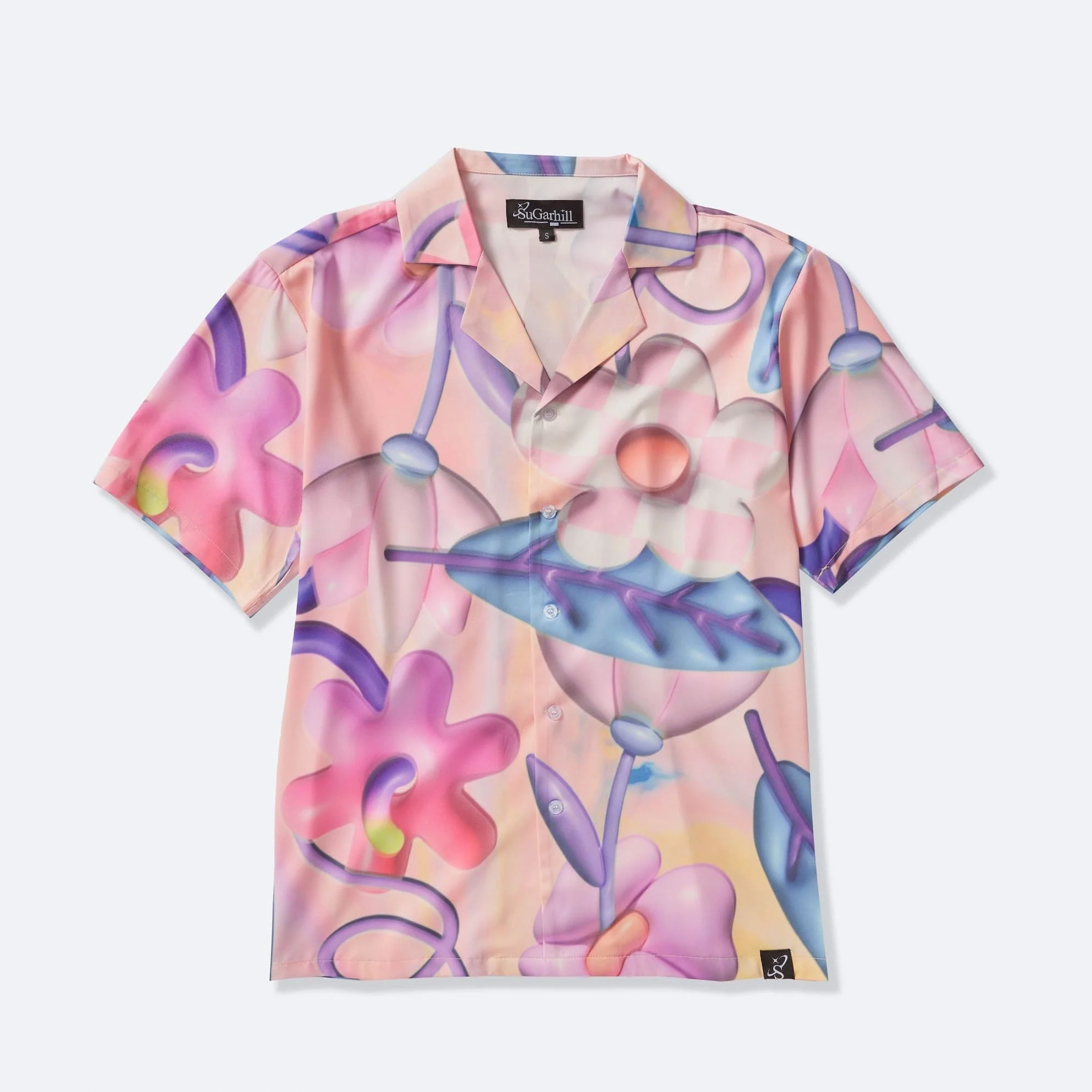 "Flora" Button-Up Shirt (pink) - Image 3