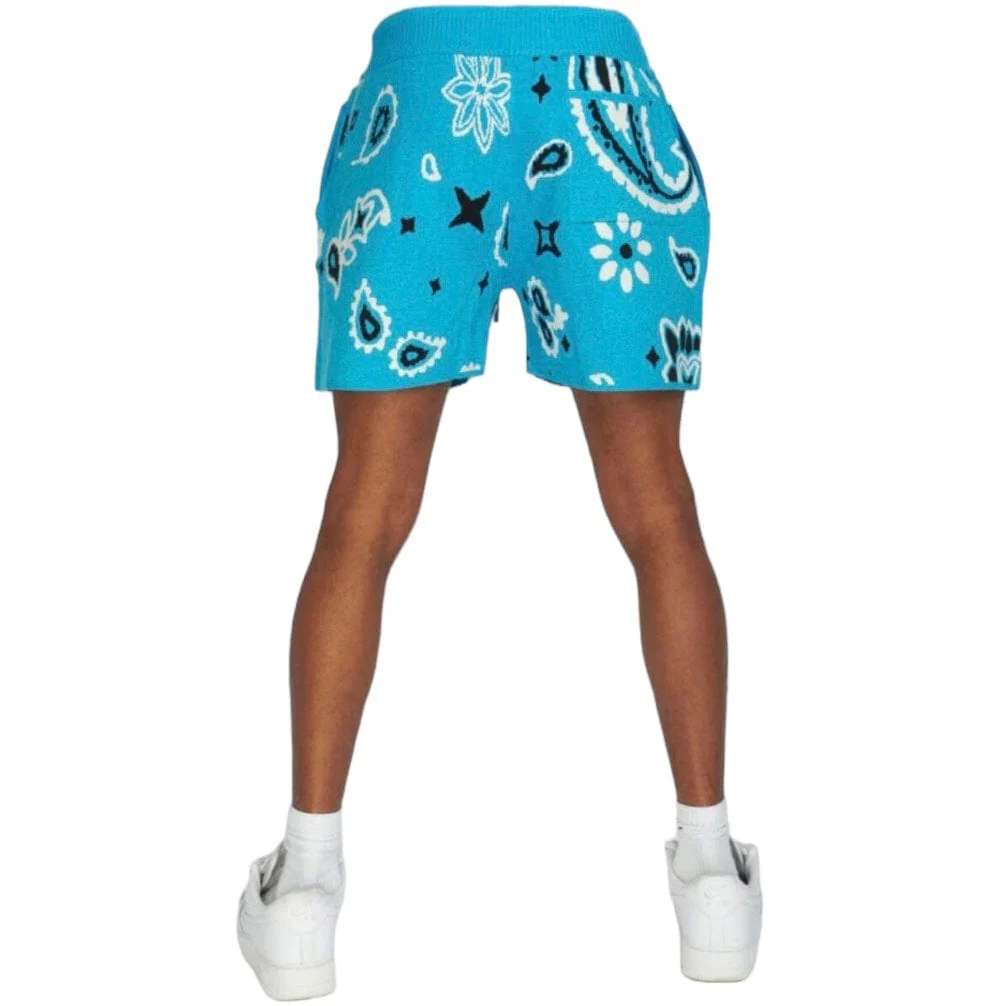 Foreign Brands Politics Knit Short (Blue) PAIS378 - Image 2