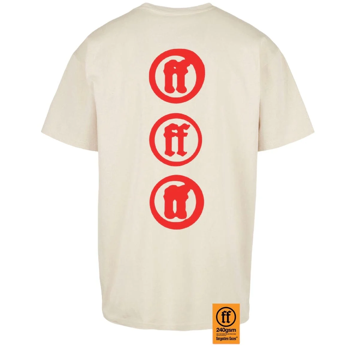 Forgotten Faces Fading Logo Statue Tee (Sand) - Image 2
