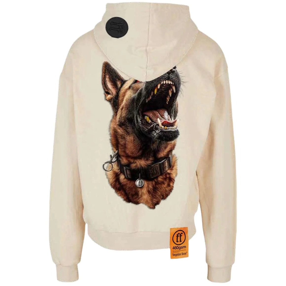 Forgotten Faces Man's Best Friend Hoodie (Sand) FOFUS060 - Image 2