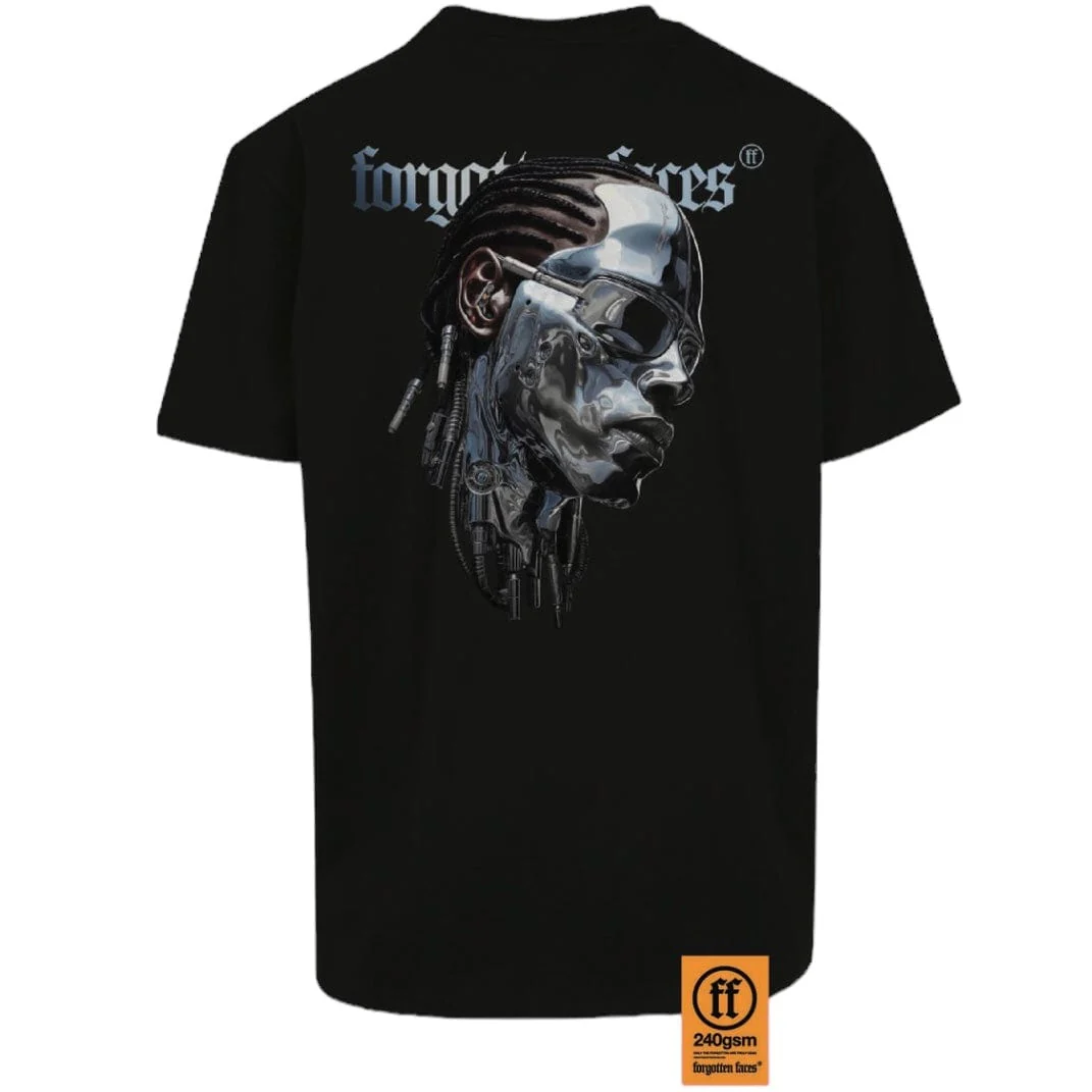 Forgotten Faces Silver Robot Tee (Black) - Image 2