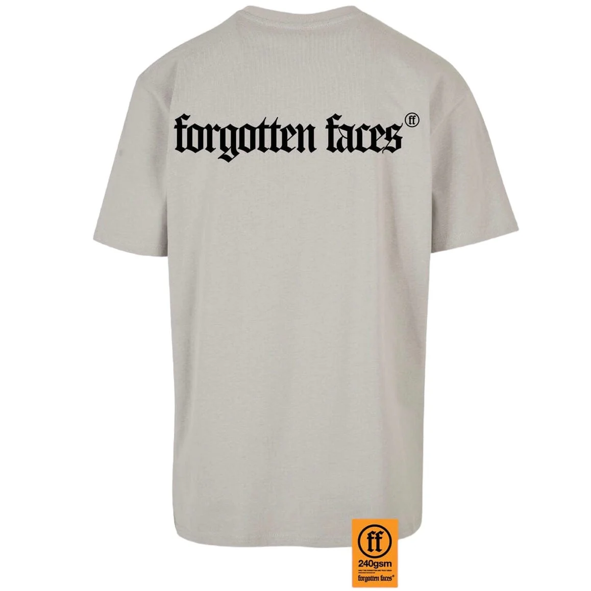 Forgotten Faces White Balaklava Tee (Light Asphalt) - Image 2