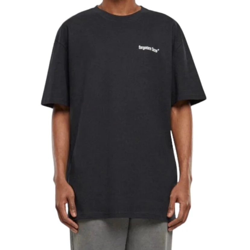 Forgotten Faces Flowered Skull Tee (Black) - Image 3